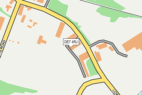 DE7 4RJ map - OS OpenMap – Local (Ordnance Survey)