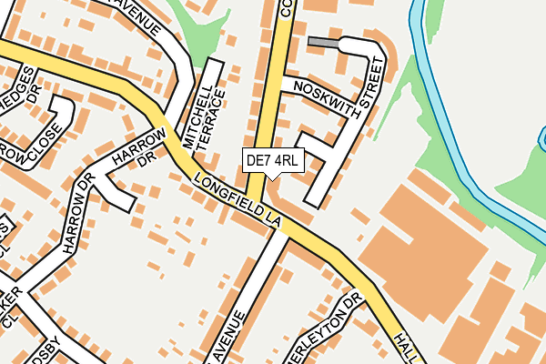 DE7 4RL map - OS OpenMap – Local (Ordnance Survey)