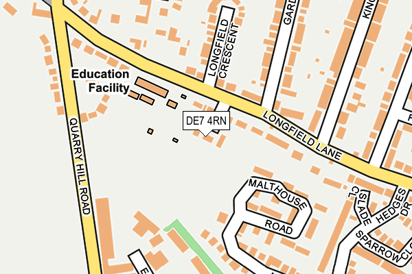 DE7 4RN map - OS OpenMap – Local (Ordnance Survey)