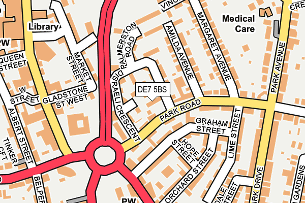 DE7 5BS map - OS OpenMap – Local (Ordnance Survey)