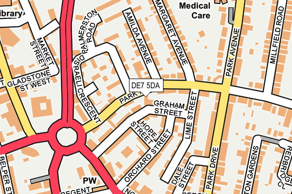 DE7 5DA map - OS OpenMap – Local (Ordnance Survey)