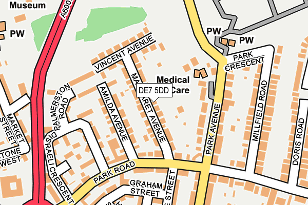 DE7 5DD map - OS OpenMap – Local (Ordnance Survey)