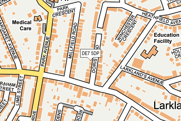 DE7 5DP map - OS OpenMap – Local (Ordnance Survey)