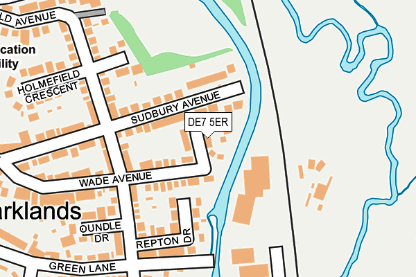 DE7 5ER map - OS OpenMap – Local (Ordnance Survey)