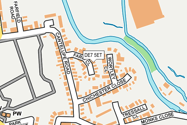 DE7 5ET map - OS OpenMap – Local (Ordnance Survey)