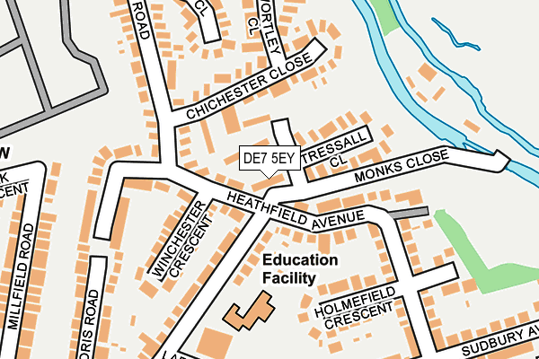 DE7 5EY map - OS OpenMap – Local (Ordnance Survey)