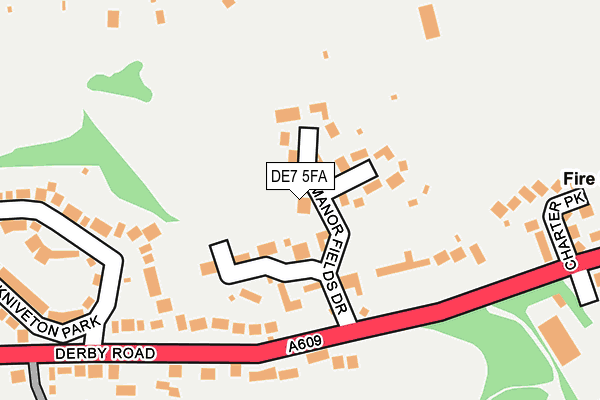 DE7 5FA map - OS OpenMap – Local (Ordnance Survey)