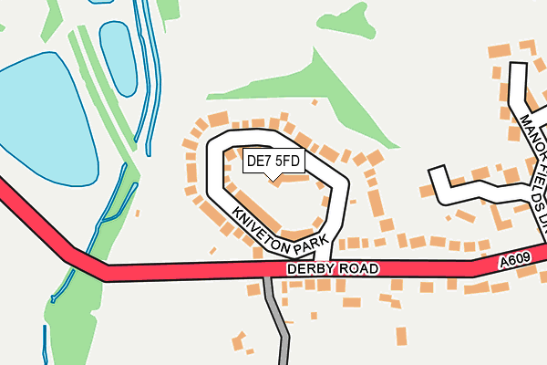 DE7 5FD map - OS OpenMap – Local (Ordnance Survey)