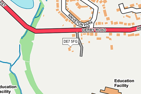 DE7 5FG map - OS OpenMap – Local (Ordnance Survey)