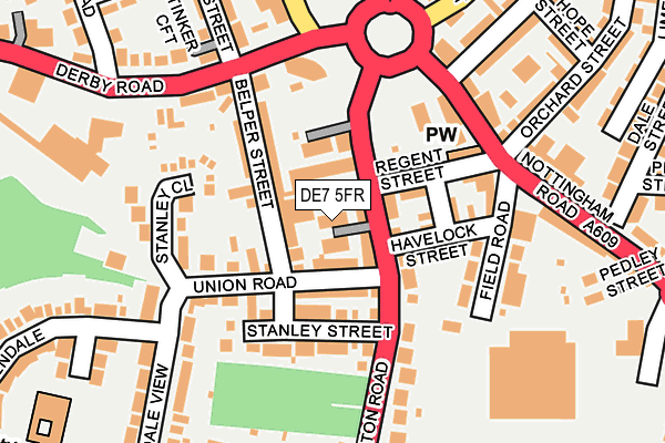 DE7 5FR map - OS OpenMap – Local (Ordnance Survey)
