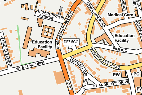 DE7 5GG map - OS OpenMap – Local (Ordnance Survey)