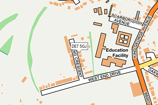 Map of THE INTERIORS YARD LTD at local scale