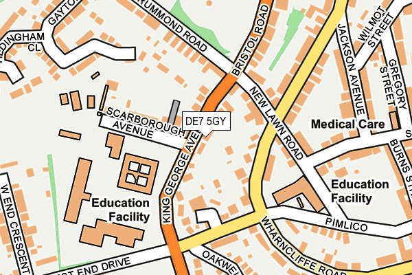 DE7 5GY map - OS OpenMap – Local (Ordnance Survey)
