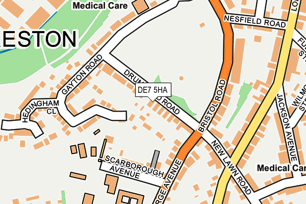 DE7 5HA map - OS OpenMap – Local (Ordnance Survey)