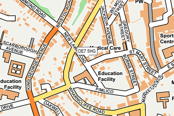 DE7 5HG map - OS OpenMap – Local (Ordnance Survey)