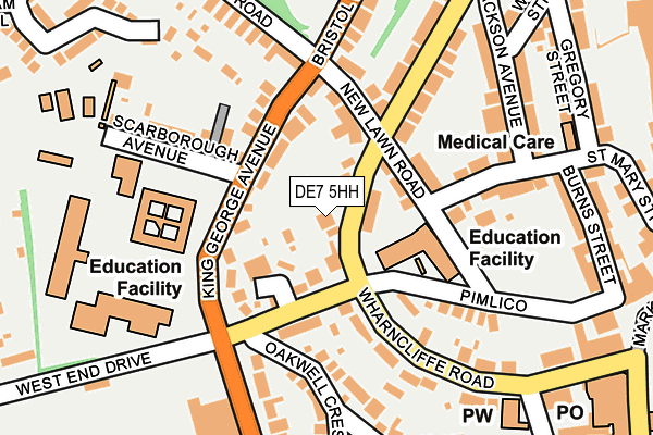 DE7 5HH map - OS OpenMap – Local (Ordnance Survey)