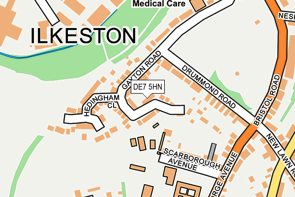 DE7 5HN map - OS OpenMap – Local (Ordnance Survey)