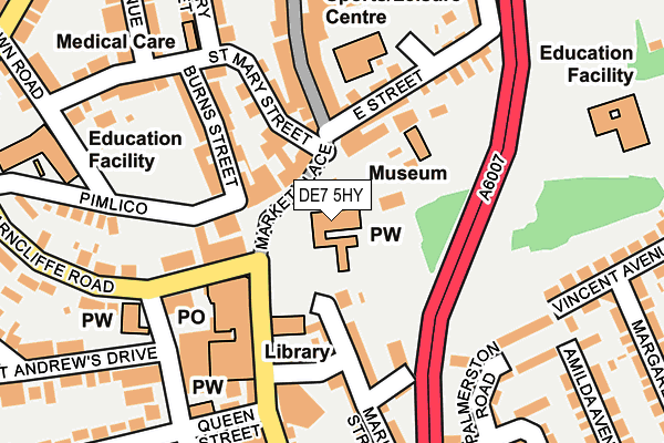 DE7 5HY map - OS OpenMap – Local (Ordnance Survey)
