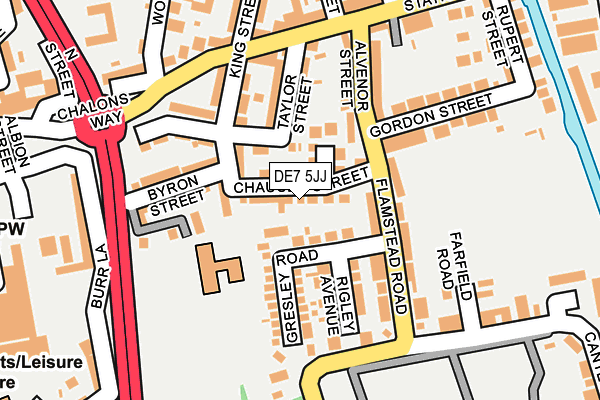 DE7 5JJ map - OS OpenMap – Local (Ordnance Survey)