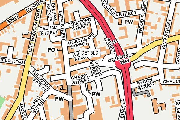 DE7 5LD map - OS OpenMap – Local (Ordnance Survey)