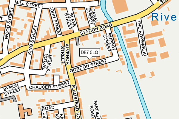 DE7 5LQ map - OS OpenMap – Local (Ordnance Survey)