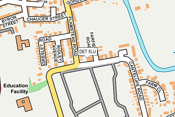 DE7 5LU map - OS OpenMap – Local (Ordnance Survey)