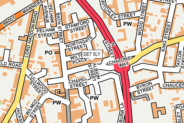 DE7 5LY map - OS OpenMap – Local (Ordnance Survey)