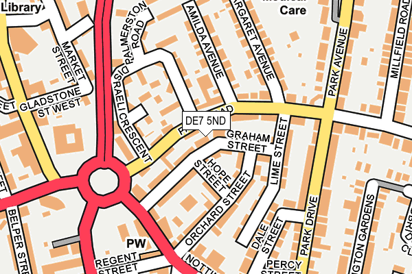 DE7 5ND map - OS OpenMap – Local (Ordnance Survey)