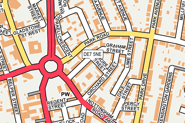 DE7 5NE map - OS OpenMap – Local (Ordnance Survey)