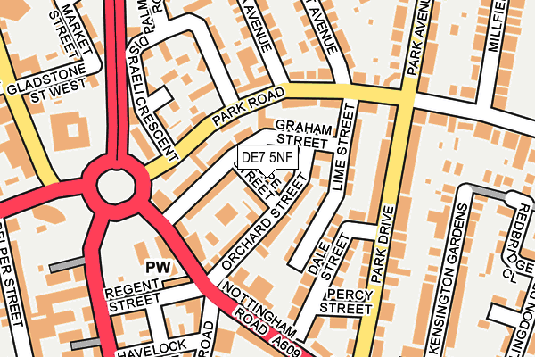 DE7 5NF map - OS OpenMap – Local (Ordnance Survey)