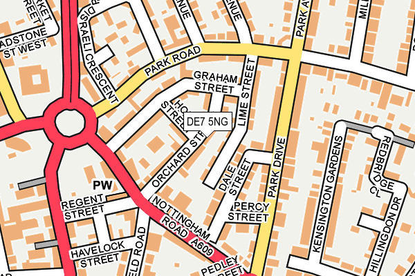 DE7 5NG map - OS OpenMap – Local (Ordnance Survey)