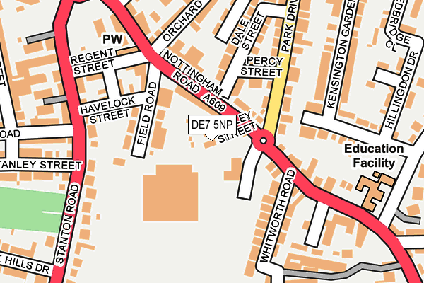 DE7 5NP map - OS OpenMap – Local (Ordnance Survey)