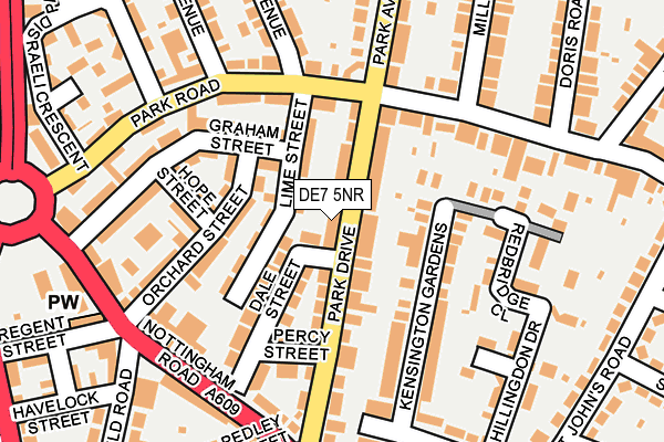 DE7 5NR map - OS OpenMap – Local (Ordnance Survey)