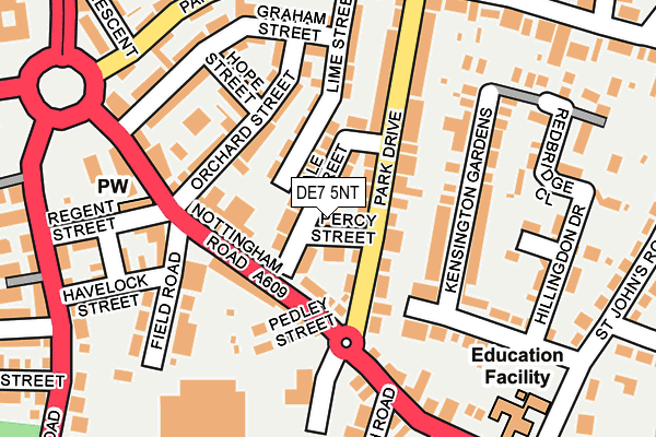 DE7 5NT map - OS OpenMap – Local (Ordnance Survey)