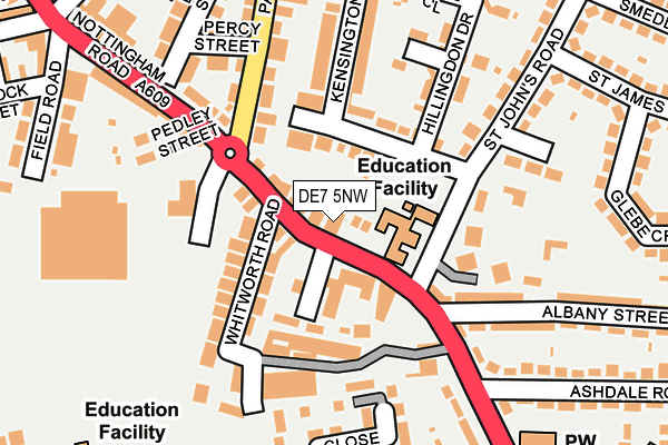 DE7 5NW map - OS OpenMap – Local (Ordnance Survey)