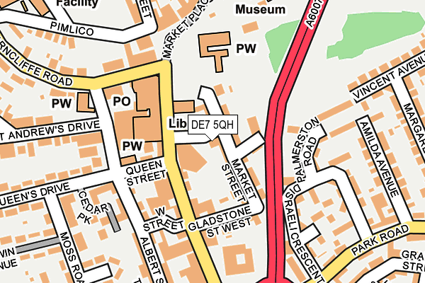 DE7 5QH map - OS OpenMap – Local (Ordnance Survey)