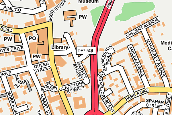 DE7 5QL map - OS OpenMap – Local (Ordnance Survey)