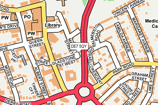 DE7 5QY map - OS OpenMap – Local (Ordnance Survey)