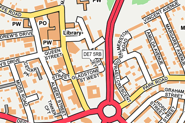 DE7 5RB map - OS OpenMap – Local (Ordnance Survey)