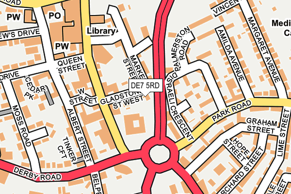 DE7 5RD map - OS OpenMap – Local (Ordnance Survey)