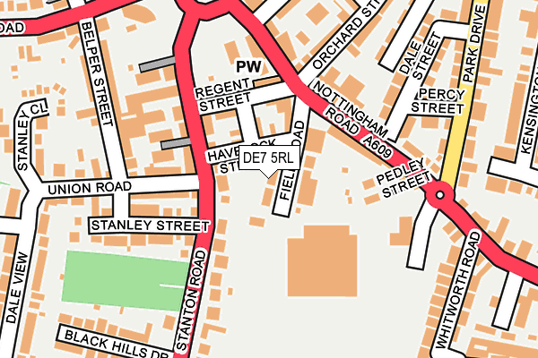 DE7 5RL map - OS OpenMap – Local (Ordnance Survey)