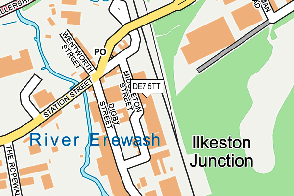 Map of JDB ENTERPRISES ILKESTON LIMITED at local scale