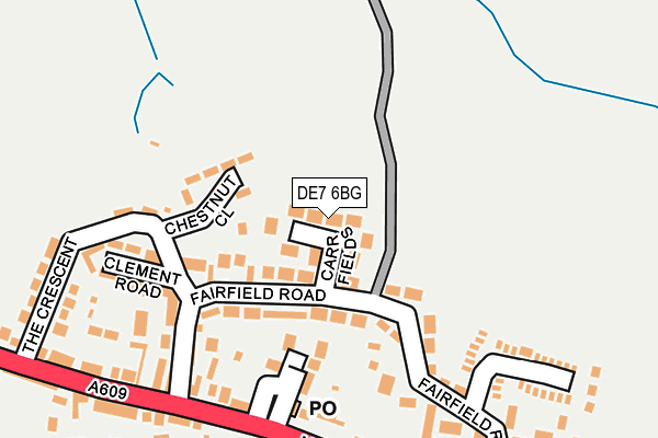 DE7 6BG map - OS OpenMap – Local (Ordnance Survey)