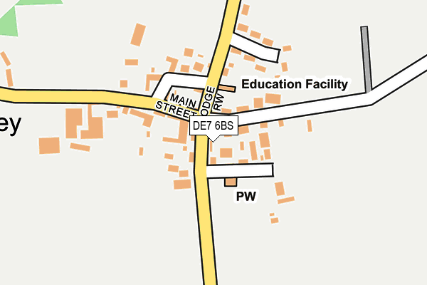DE7 6BS map - OS OpenMap – Local (Ordnance Survey)