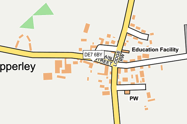 DE7 6BY map - OS OpenMap – Local (Ordnance Survey)