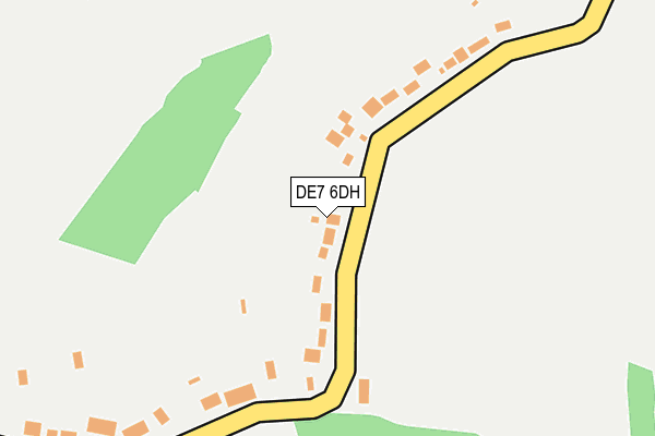 DE7 6DH map - OS OpenMap – Local (Ordnance Survey)