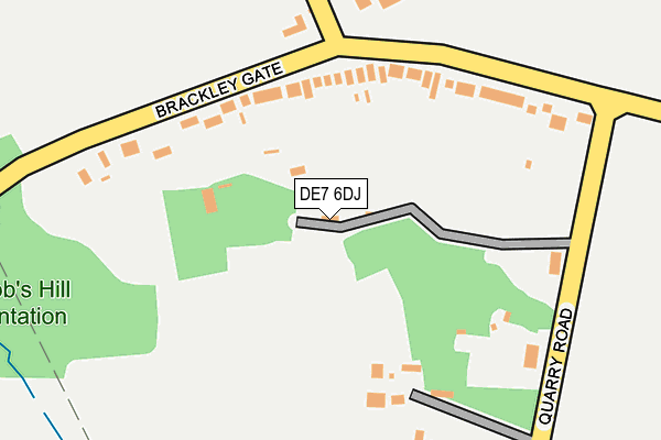 DE7 6DJ map - OS OpenMap – Local (Ordnance Survey)