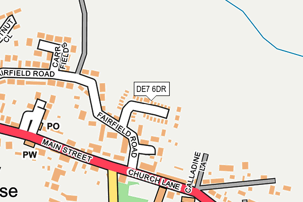 DE7 6DR map - OS OpenMap – Local (Ordnance Survey)