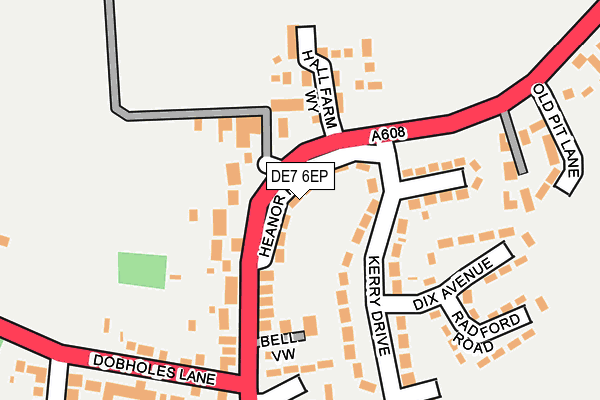 DE7 6EP map - OS OpenMap – Local (Ordnance Survey)