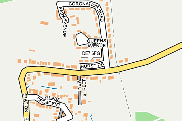 DE7 6FG map - OS OpenMap – Local (Ordnance Survey)